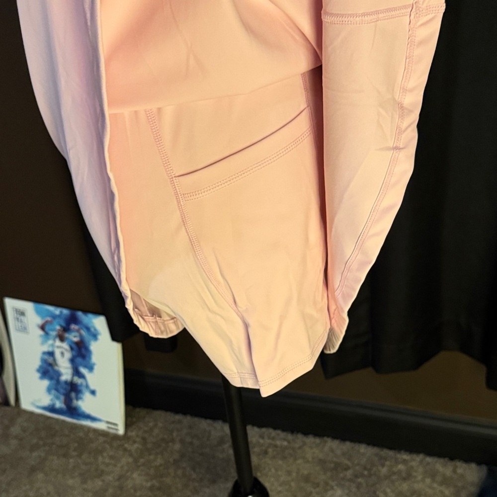 Women's Pink Sleeveless Dress - Picture 6 of 11